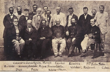 Simpatizantes de Maximiliano en Querétaro. Aubert 1867